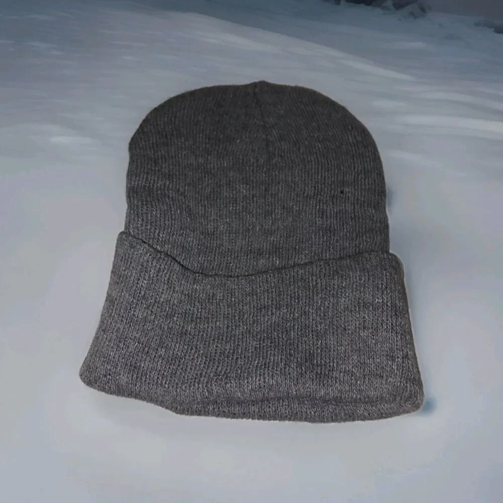 2 Pack Boys Knit Hat New Without Tags One Size  Winter Warm Grey Navy